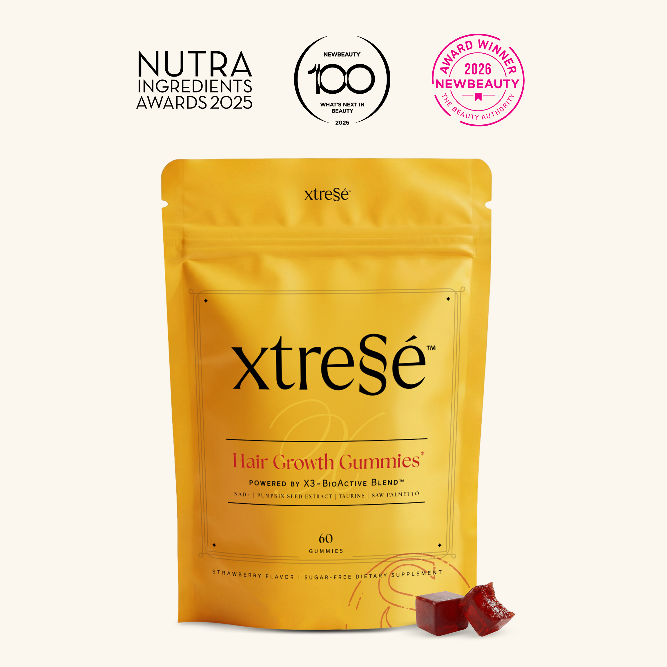 Xtressé Hair Growth Gummies product packaging